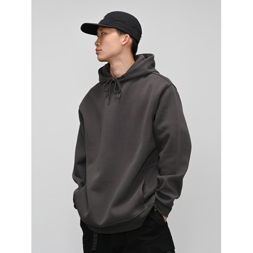 bboy 重磅純色帽衫 街舞嘻哈淨色長袖連帽衛衣hiphop說唱滑板潮流