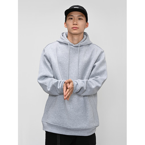 bboy 重磅純色帽衫 街舞嘻哈淨色長袖連帽衛衣hiphop說唱滑板潮流