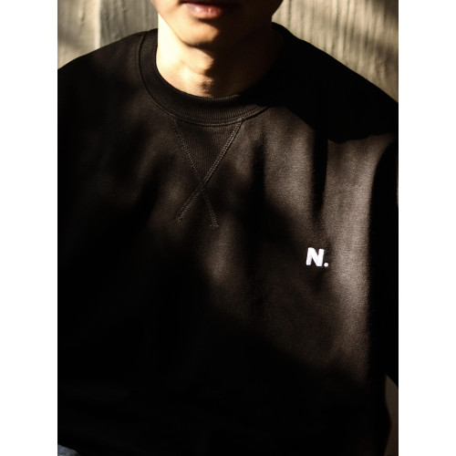 NESSTTU 秋冬新品日系休閒復古百搭純色基礎圓領刺綉450克衛衣 NESSTTU 秋冬新品日系休閒復古百搭純色基礎圓領刺綉450克衛衣