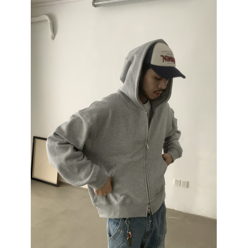 INKNOTS美式復古寬松clean fit重磅短寬拉鍊連帽衛衣男女潮牌外套 INKNOTS美式復古寬松clean fit重磅短寬拉鍊連帽衛衣男女潮牌外套