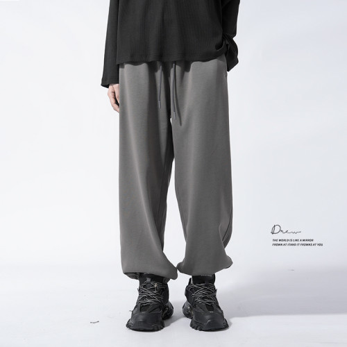 400g重磅高支棉 美式束腳衛褲男女同款春秋季新款寬松潮牌運動褲 400g重磅高支棉 美式束腳衛褲男女同款春秋季新款寬松潮牌運動褲