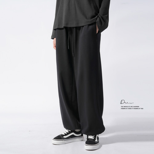 400g重磅高支棉 美式束腳衛褲男女同款春秋季新款寬松潮牌運動褲 400g重磅高支棉 美式束腳衛褲男女同款春秋季新款寬松潮牌運動褲