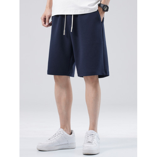 hansca美式重磅運動短褲男士夏季潮牌寬松休閒直筒五分褲針織衛褲 hansca美式重磅運動短褲男士夏季潮牌寬松休閒直筒五分褲針織衛褲