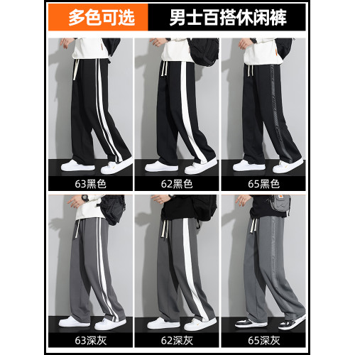 加絨加厚衛褲男士春秋季直筒運動褲寬松秋冬青少年男生休閒長褲子 加絨加厚衛褲男士春秋季直筒運動褲寬松秋冬青少年男生休閒長褲子