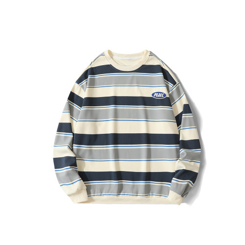 NASA聯名春秋原宿風上衣ins美式街頭復古條紋情侶長袖t恤衛衣男潮 NASA聯名春秋原宿風上衣ins美式街頭復古條紋情侶長袖t恤衛衣男潮