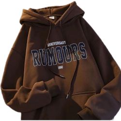 【加絨加厚】秋冬季男女連帽衛衣寬松大碼帽衫套頭上衣保暖外套潮