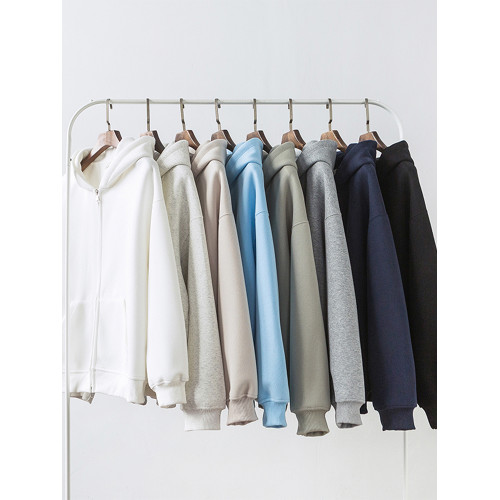 美式雙拉鍊開衫灰色衛衣男潮牌重磅寬松百搭休閒運動情侶連帽外套 美式雙拉鍊開衫灰色衛衣男潮牌重磅寬松百搭休閒運動情侶連帽外套