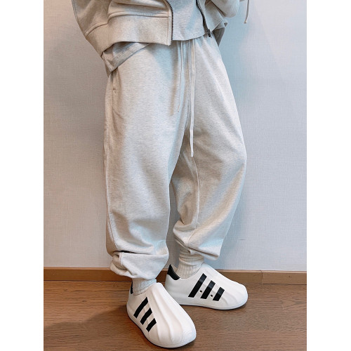 dannyandzee秋季潮牌百搭330g毛圈棉純色束腳褲衛褲男長褲運動褲 dannyandzee秋季潮牌百搭330g毛圈棉純色束腳褲衛褲男長褲運動褲