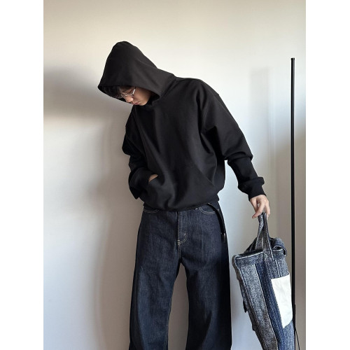 New Decay 24FW 高支雙面布基礎純色連帽衛衣寬松帽衫男 Boxy版型 New Decay 24FW 高支雙面布基礎純色連帽衛衣寬松帽衫男 Boxy版型