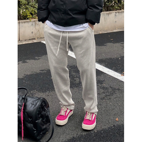 白灰色重磅彎刀衛褲男春秋款美式高街香蕉鐮刀褲子直筒運動休閒褲 白灰色重磅彎刀衛褲男春秋款美式高街香蕉鐮刀褲子直筒運動休閒褲