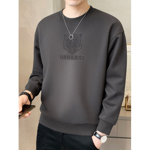 純色鋼印男士衛衣春秋季2025新款潮流寬松加絨厚打底衫男冬裝上衣 純色鋼印男士衛衣春秋季2025新款潮流寬松加絨厚打底衫男冬裝上衣