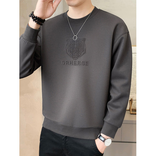 純色鋼印男士衛衣春秋季2025新款潮流寬松加絨厚打底衫男冬裝上衣 純色鋼印男士衛衣春秋季2025新款潮流寬松加絨厚打底衫男冬裝上衣