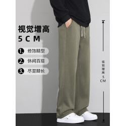 羊羔絨褲子男士秋冬季加絨加厚2025新款棉褲男生休閒長褲直筒衛褲