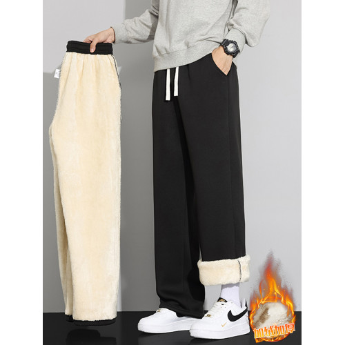 羊羔絨褲子男士秋冬季加絨加厚2025新款棉褲男生休閒長褲直筒衛褲 羊羔絨褲子男士秋冬季加絨加厚2025新款棉褲男生休閒長褲直筒衛褲