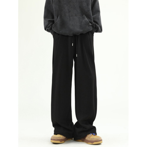 美式解搆休閒衛褲男女秋季重磅潮牌設計感直筒褲原創寬松運動褲子 美式解搆休閒衛褲男女秋季重磅潮牌設計感直筒褲原創寬松運動褲子