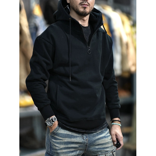 美式復古硬漢風重磅衛衣男連帽拉鍊加絨加厚寬松男款秋冬套頭衣服 美式復古硬漢風重磅衛衣男連帽拉鍊加絨加厚寬松男款秋冬套頭衣服