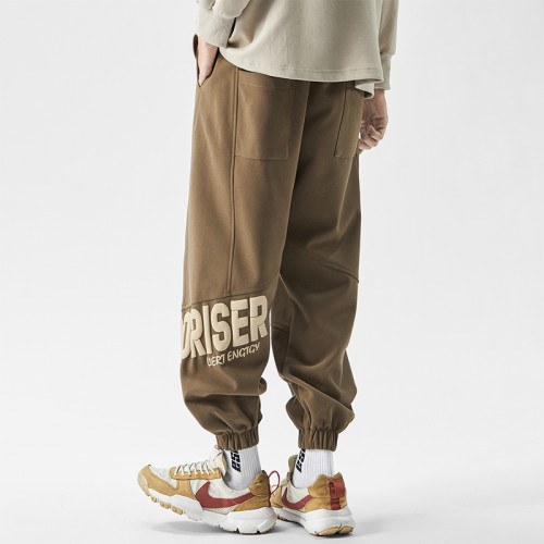 DUKEEN美式重磅衛褲男秋冬款2025束腳運動褲加絨加厚工裝休閒褲男 DUKEEN美式重磅衛褲男秋冬款2025束腳運動褲加絨加厚工裝休閒褲男