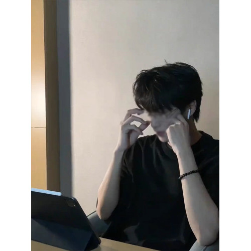 cleanfit黑色400g重磅衛衣男圓領高級感小領口長袖t恤內搭打底衫 cleanfit黑色400g重磅衛衣男圓領高級感小領口長袖t恤內搭打底衫