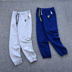 秋冬男士皇冠加絨衛褲刺綉休閒寬松長褲