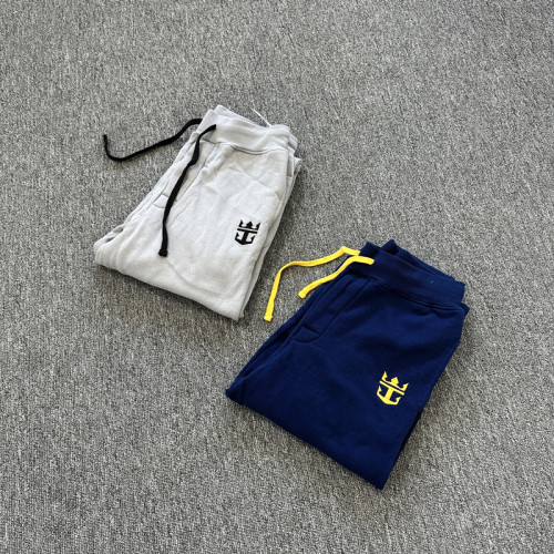 秋冬男士皇冠加絨衛褲刺綉休閒寬松長褲 秋冬男士皇冠加絨衛褲刺綉休閒寬松長褲