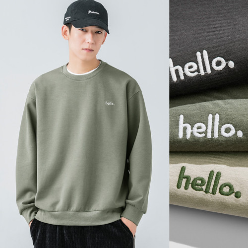 WOODSOON簡約衛衣男生新款寬松潮牌春季百搭圓領套頭上衣男士春秋 WOODSOON簡約衛衣男生新款寬松潮牌春季百搭圓領套頭上衣男士春秋