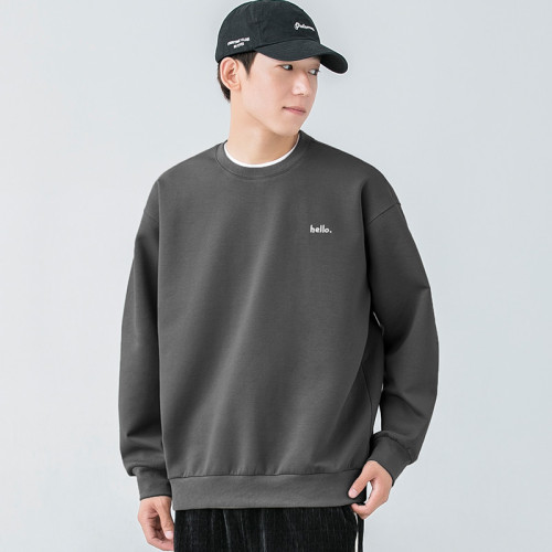 WOODSOON簡約衛衣男生新款寬松潮牌春季百搭圓領套頭上衣男士春秋 WOODSOON簡約衛衣男生新款寬松潮牌春季百搭圓領套頭上衣男士春秋