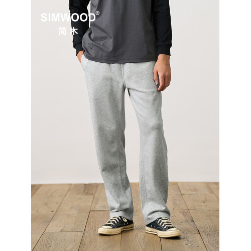 Simwood簡木男裝【LS07寬松直筒】340g休閒純色運動直筒衛褲 Simwood簡木男裝【LS07寬松直筒】340g休閒純色運動直筒衛褲
