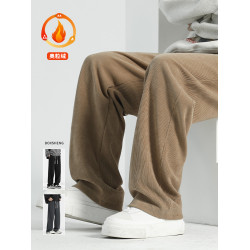 褲子男款秋冬加絨加厚燈芯絨男褲直筒褲男生重磅衛褲冬季休閒長褲