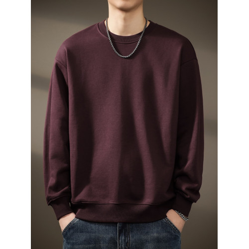 高級美式復古360g重磅純色衛衣男秋季新款潮流內搭打底衫寬松上衣 高級美式復古360g重磅純色衛衣男秋季新款潮流內搭打底衫寬松上衣