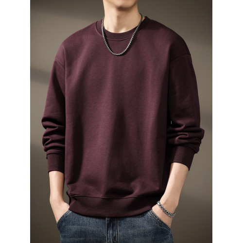 高級美式復古360g重磅純色衛衣男秋季新款潮流內搭打底衫寬松上衣 高級美式復古360g重磅純色衛衣男秋季新款潮流內搭打底衫寬松上衣