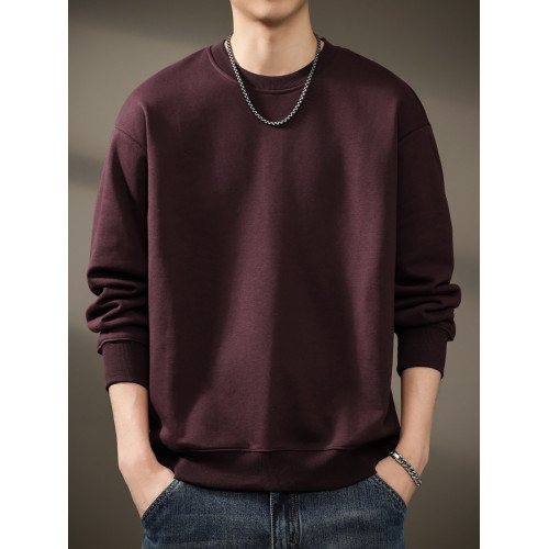 高級美式復古360g重磅純色衛衣男秋季新款潮流內搭打底衫寬松上衣 高級美式復古360g重磅純色衛衣男秋季新款潮流內搭打底衫寬松上衣