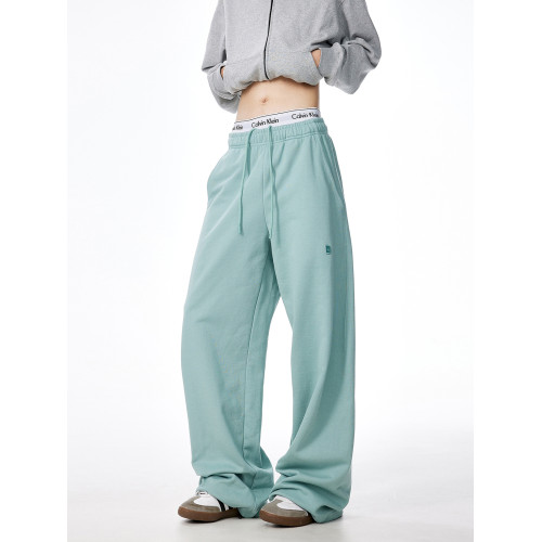 灰色運動衛褲男潮牌高街新款直筒拖地寬松垂感cleanfit休閒長褲子 灰色運動衛褲男潮牌高街新款直筒拖地寬松垂感cleanfit休閒長褲子