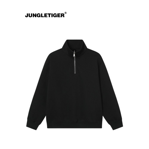 叢林老虎純色立領重磅加厚衛衣男女秋冬休閒寬松運動衫半拉鍊外套 叢林老虎純色立領重磅加厚衛衣男女秋冬休閒寬松運動衫半拉鍊外套