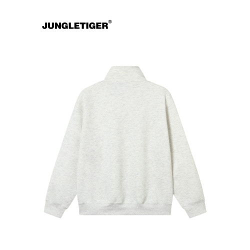 叢林老虎純色立領重磅加厚衛衣男女秋冬休閒寬松運動衫半拉鍊外套 叢林老虎純色立領重磅加厚衛衣男女秋冬休閒寬松運動衫半拉鍊外套