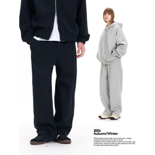 UNF380G雙面空氣層太空棉休閒褲2025秋冬新款彎刀衛褲男女同款潮 UNF380G雙面空氣層太空棉休閒褲2025秋冬新款彎刀衛褲男女同款潮