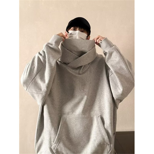 美式高街機能風外套高領連帽衛衣男女oversize潮牌百搭休閒上衣服 美式高街機能風外套高領連帽衛衣男女oversize潮牌百搭休閒上衣服