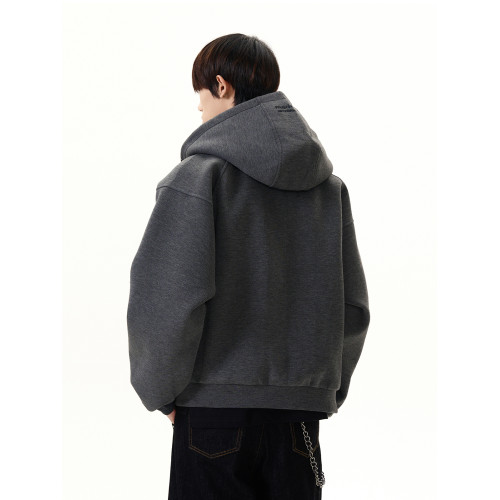 A PUEE美式高街cleanfit解搆廓形空氣棉加厚連帽開衫衛衣短款帽衫 A PUEE美式高街cleanfit解搆廓形空氣棉加厚連帽開衫衛衣短款帽衫