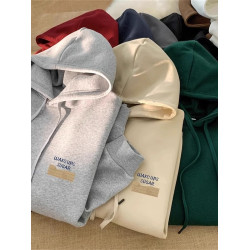 重磅100%純棉連帽衛衣男裝秋冬寬松加絨痞帥港風復古美式潮流百搭