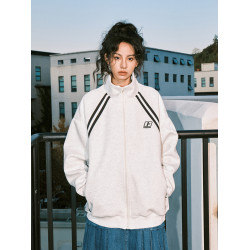 黃子弘凡同款FORNINES國潮衛衣男開衫秋冬情侶美式運動加絨外套女