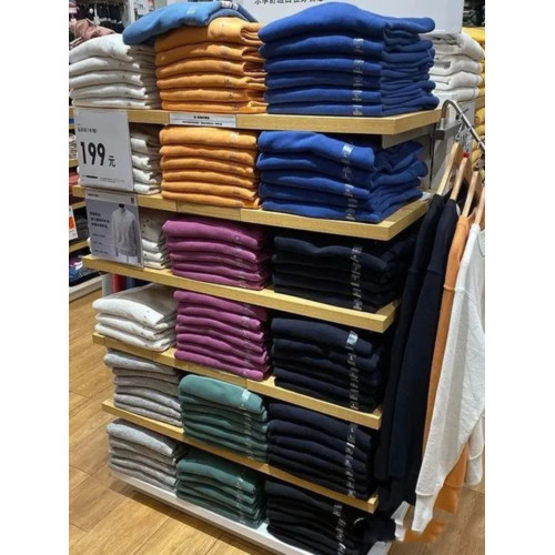 340g重磅純色長袖毛圈布圓領衛衣米白色春季寬松簡約男女款上衣 340g重磅純色長袖毛圈布圓領衛衣米白色春季寬松簡約男女款上衣