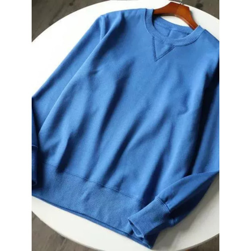 340g重磅純色長袖毛圈布圓領衛衣米白色春季寬松簡約男女款上衣 340g重磅純色長袖毛圈布圓領衛衣米白色春季寬松簡約男女款上衣