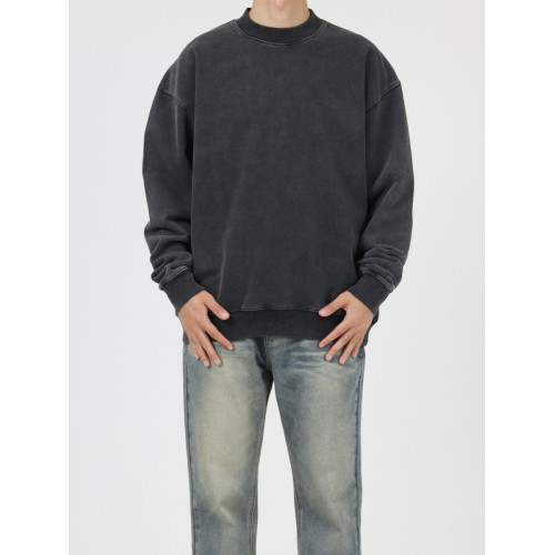 CEZPHISON做舊圓領衛衣美式寬松長袖VINTAGE風高街休閒套頭上衣男 CEZPHISON做舊圓領衛衣美式寬松長袖VINTAGE風高街休閒套頭上衣男