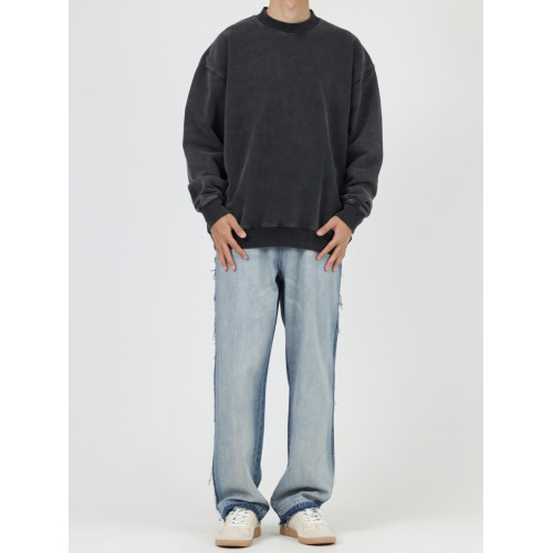 CEZPHISON做舊圓領衛衣美式寬松長袖VINTAGE風高街休閒套頭上衣男 CEZPHISON做舊圓領衛衣美式寬松長袖VINTAGE風高街休閒套頭上衣男