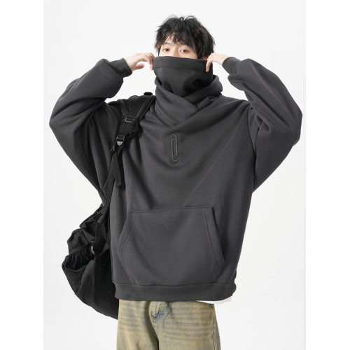 新款重磅忍者堆堆領衛衣男秋季美式機能風連帽衫寬松社恐i人外套 新款重磅忍者堆堆領衛衣男秋季美式機能風連帽衫寬松社恐i人外套