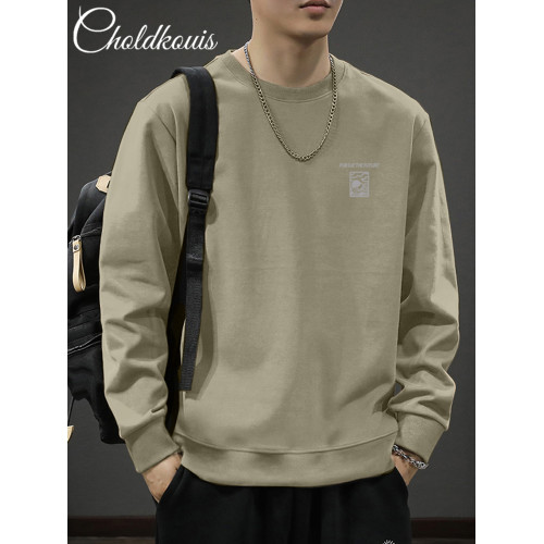 440克重磅秋冬季新款簡約美式圓領加絨加厚衛衣男潮牌寬松ins長袖 440克重磅秋冬季新款簡約美式圓領加絨加厚衛衣男潮牌寬松ins長袖