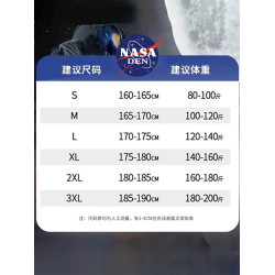 NASA聯名重磅衛衣男秋冬新款美式潮牌潮流情侶寬松加絨連帽外套衫