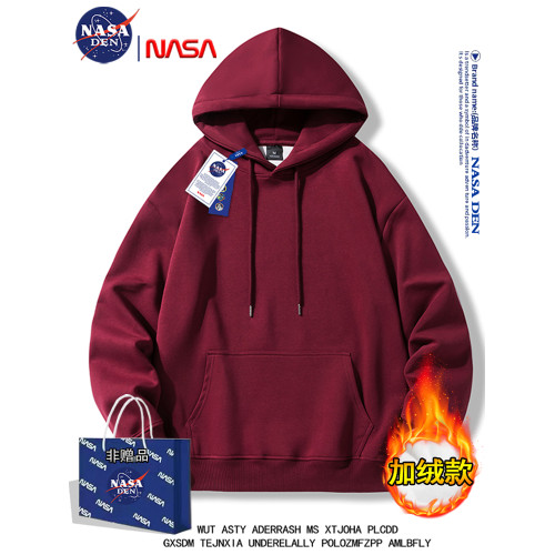 NASA聯名重磅衛衣男秋冬新款美式潮牌潮流情侶寬松加絨連帽外套衫 NASA聯名重磅衛衣男秋冬新款美式潮牌潮流情侶寬松加絨連帽外套衫
