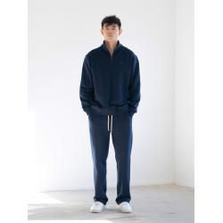 DRIOTOPIA秋冬新品拉絨半開衛衣男重磅運動休閒衛衣美式簡約長袖