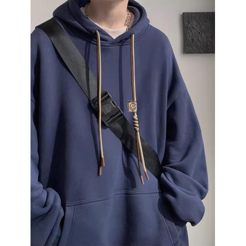 加絨衛衣男連帽2025春秋新款oversize美式寬松純色潮牌情侶外套男 加絨衛衣男連帽2025春秋新款oversize美式寬松純色潮牌情侶外套男