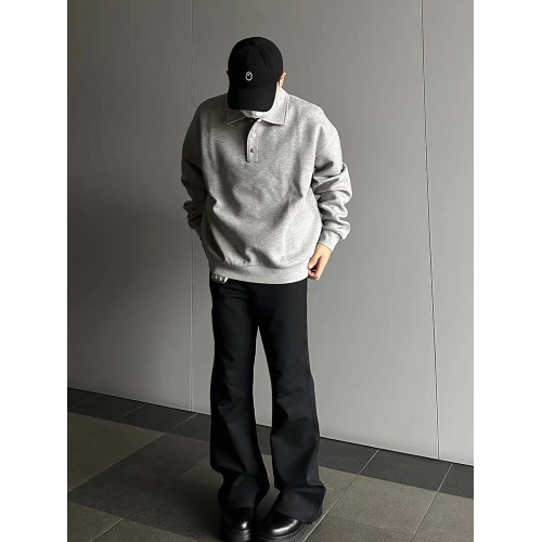 New Decay 24SS 基礎優質太空棉Polo衛衣 翻領Boxy版型親膚空氣層 New Decay 24SS 基礎優質太空棉Polo衛衣 翻領Boxy版型親膚空氣層